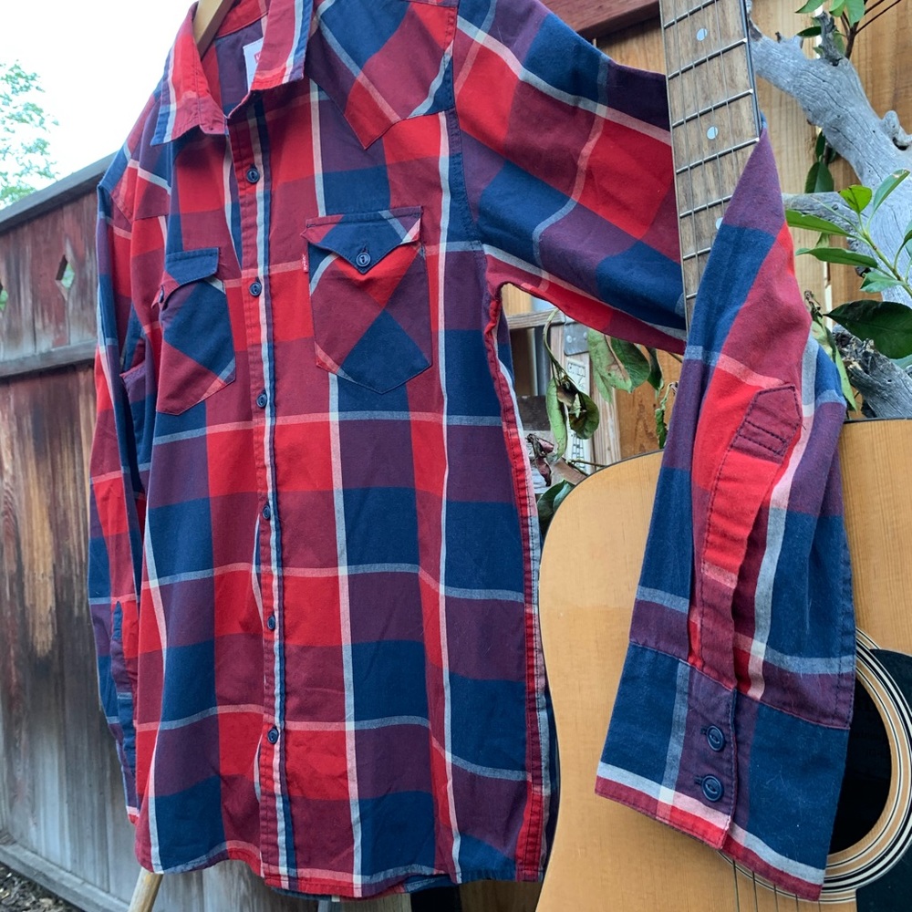 Levi’s Plaid Button-Down Flannel. - image 3